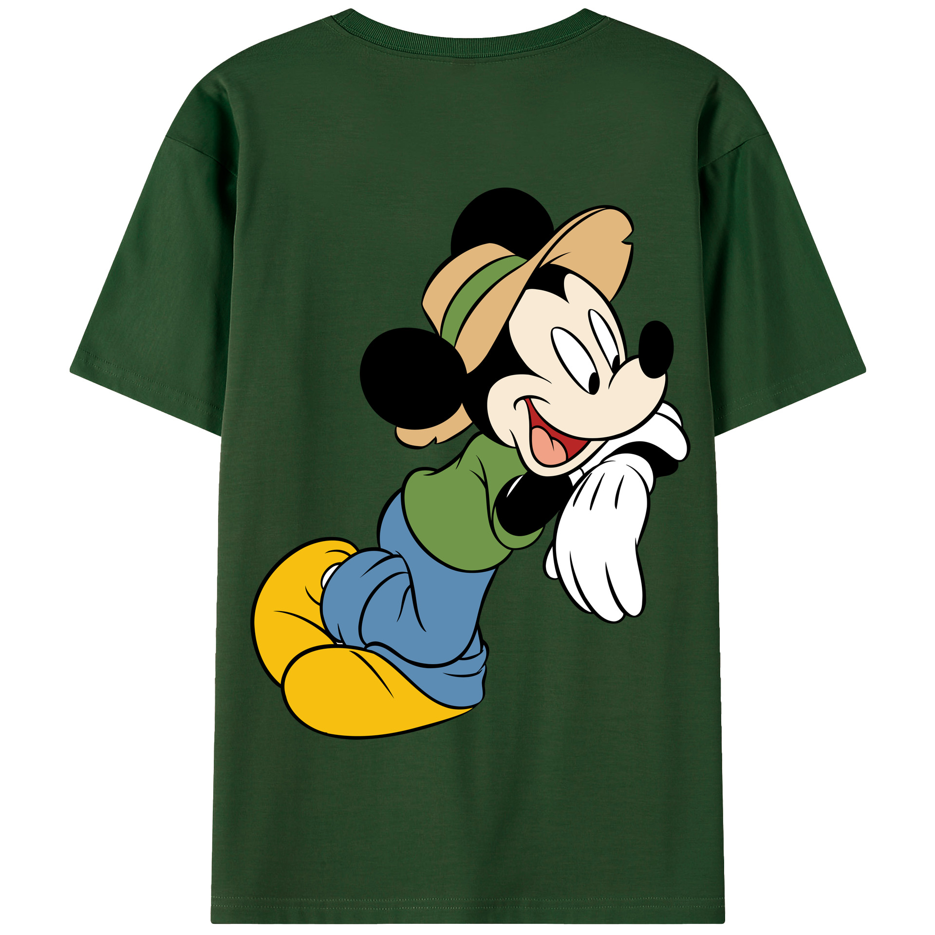 （画像用） ミッキーマウス Mickey Mouse 綿100％半袖Tシャツ（背面プリント）